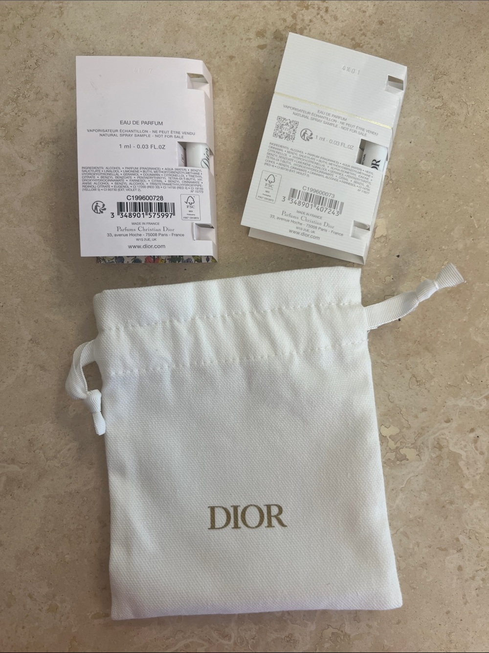 Dior Dustbag Mini Set - Picture 3 of 5